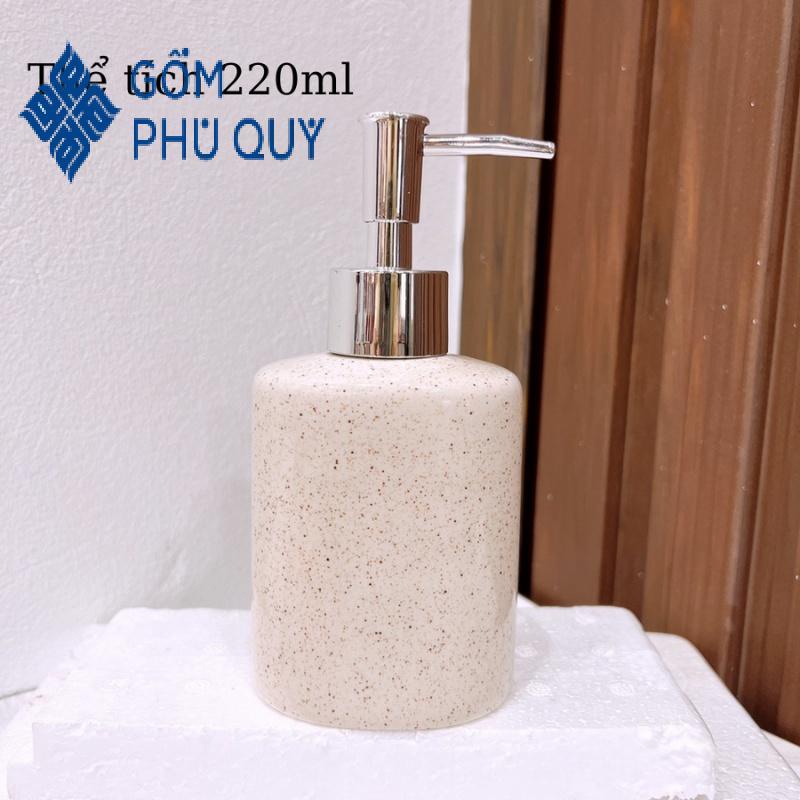 Bình Đựng Xà Phòng,dầu Gội ⚱ Gốm Sứ Bát Tràng ⚱ Chai Chiết Sữa Tắm,bình Sứ Trứng Cuốc Gomphuquy