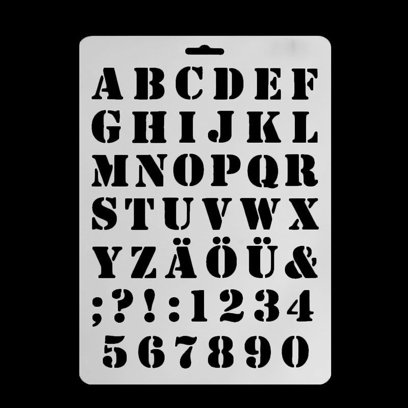 Khuôn Cắt Giấy Kim Loại Hình Chữ Cái Và Số