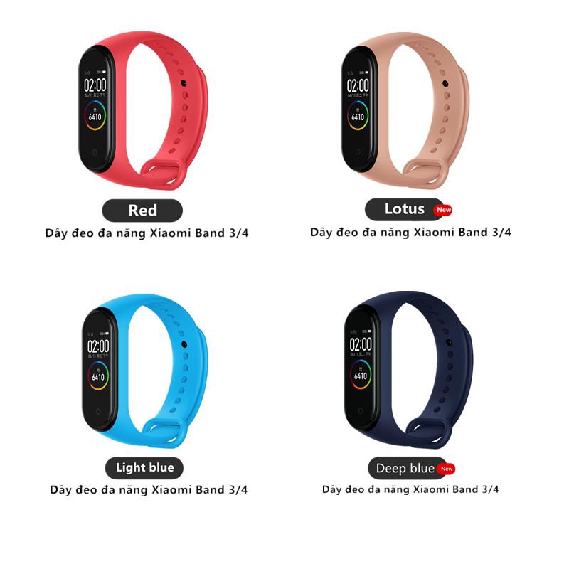 Đối với dây đeo ban đầu Xiaomi Mi Band 4/3 silicon 4 Dây đeo cổ tay Thay thế [BD10001]