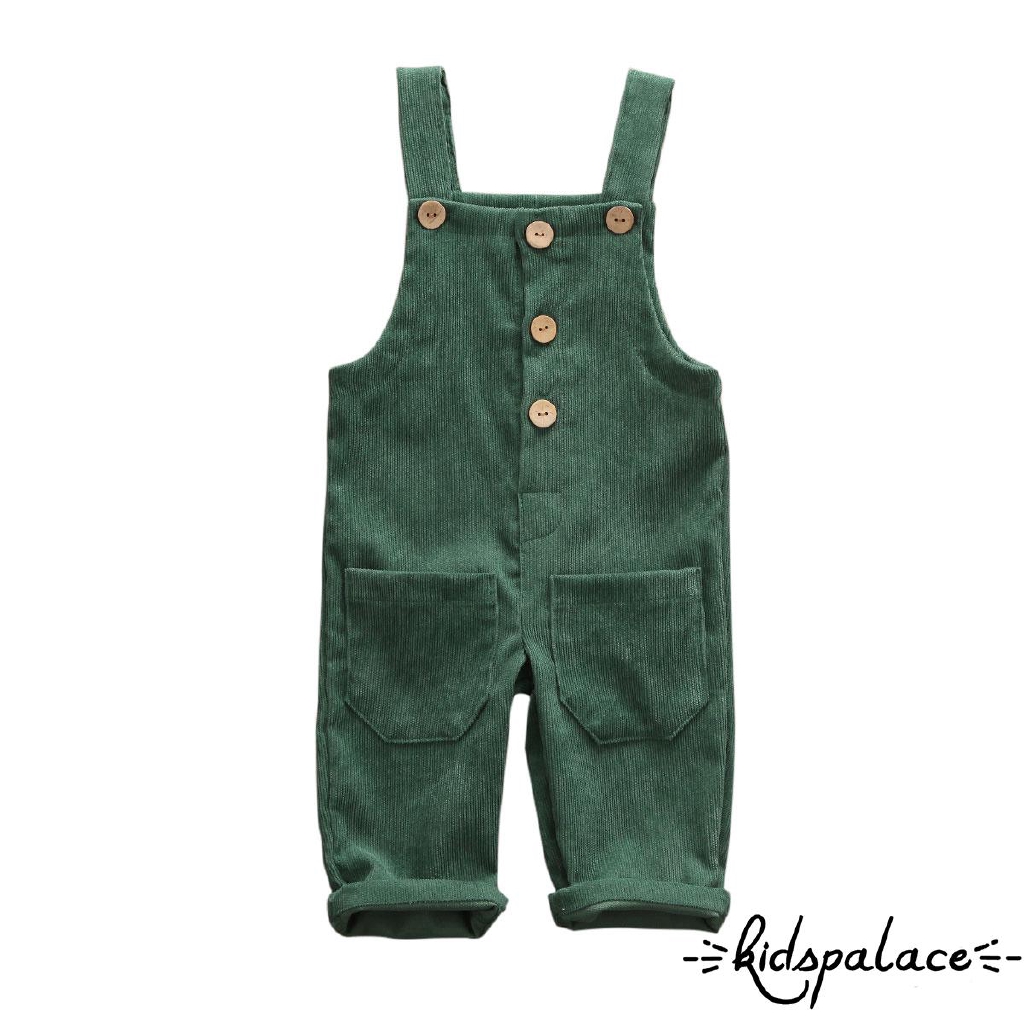 ➤♕❀❤Toddler Baby Boys Winter Warm Pants Solid Color Thicken Corduroy Bib Pants