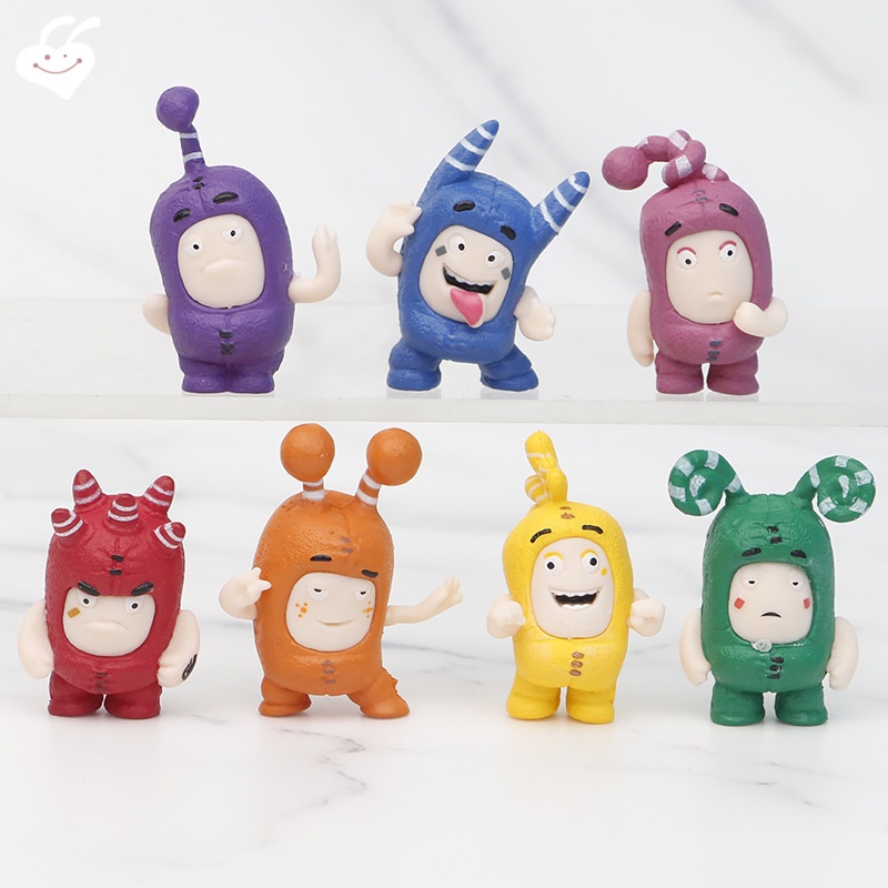 Set 7 Mô Hình Nhân Vật Oddbods Hoạt Hình Đáng Yêu