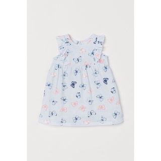 Váy hè bướm xanh hm uk sz 6-9m đến 3-4y
