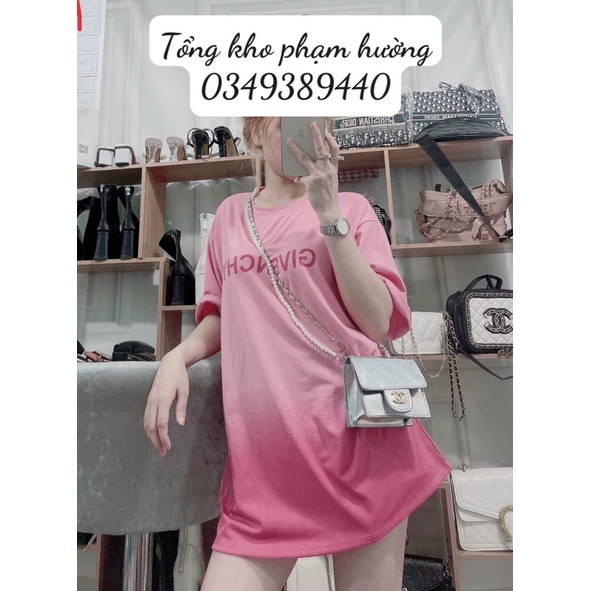 Áo phông loang mẫu mới nhất màu đen hồng cực xinh ảnh thật ở cuối