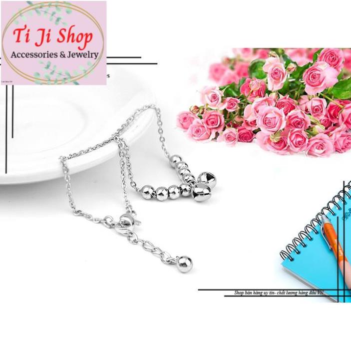 LẮC TAY NỮ INOX CHUÔNG ĐẸP KHÔNG ĐEN -