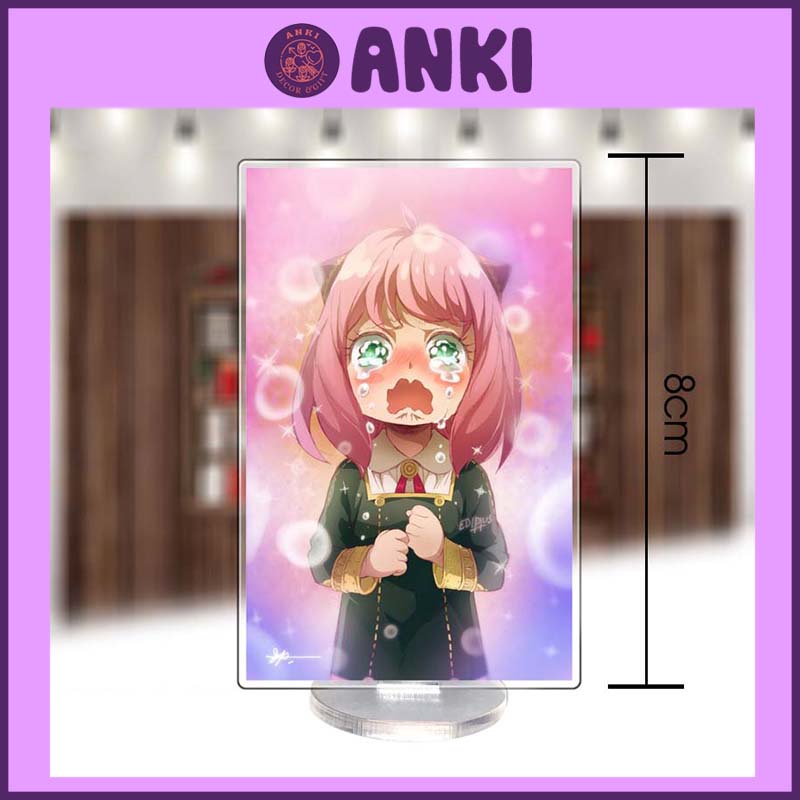 Tranh mica, standee, mô hình 2D anime SPYxFAMILY, quà lưu niệm, sưu tập, quà tặng, in ảnh