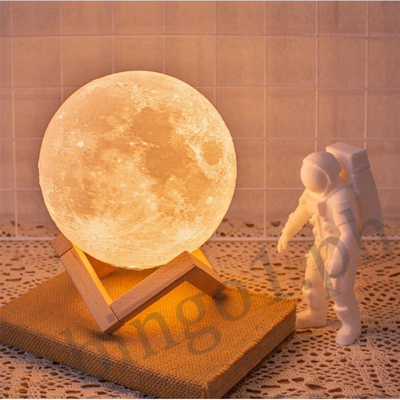 Đèn ngủ hình mặt trăng 3D dễ thương