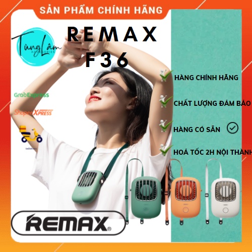 Quạt đeo cổ mini Remax 3 tùy chỉnh ĐEO CỔ, CẦM TAY, ĐỂ BÀN F36-JF03 | Hàng chính hãng