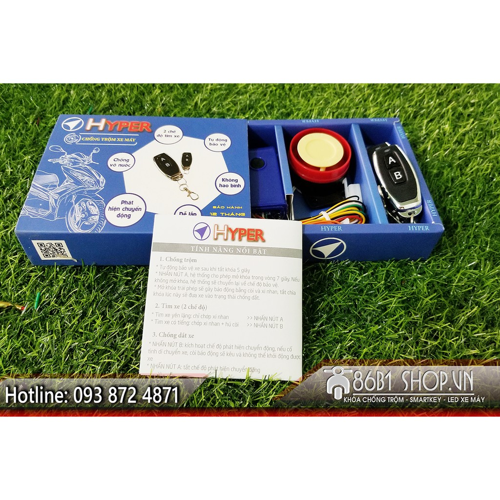 Khóa chống trộm Hyper, Bấm sẵn Cose cho từng dòng xe