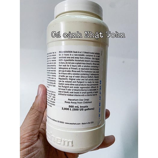 HỦ 500ML 300G PURIGEN VẬT LIỆU LỌC HỒ CÁ MỸ SEACHEM