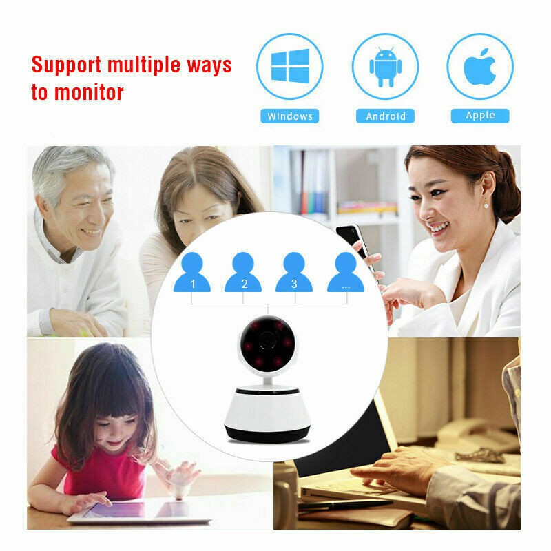 Camera Ip Wifi Ống Kính Fisheye 720p V380 Xoay 360 Độ