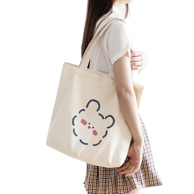 TúI Vải Tote Bag XinhStore Đeo Vai Họa Tiết Thú Bông | BigBuy360 - bigbuy360.vn