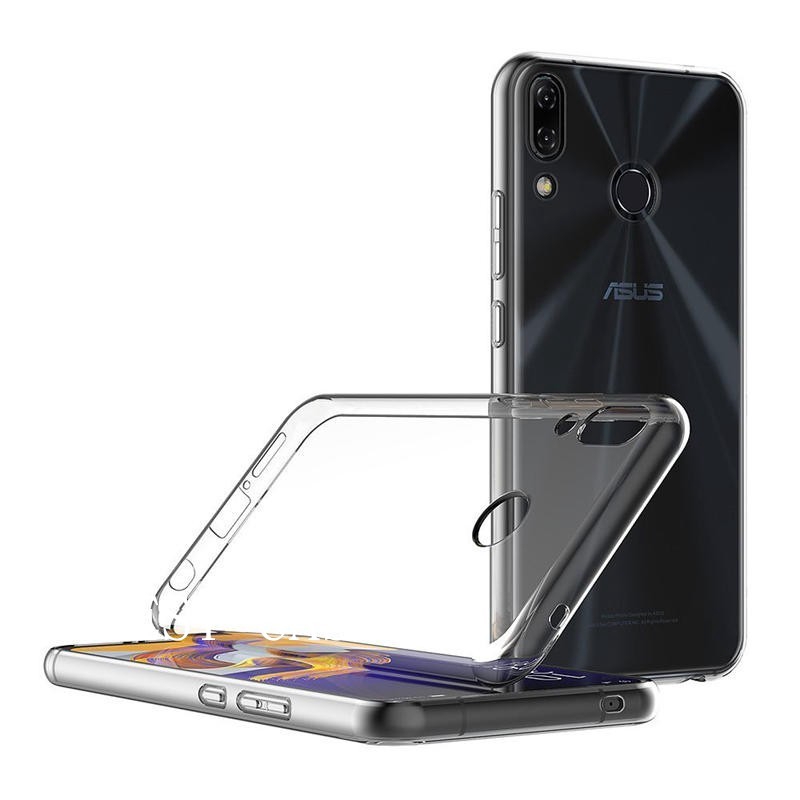 Ốp điện thoại TPU silicon mềm trong suốt chống sốc cho Asus Zenfone 5Z ZS620KL