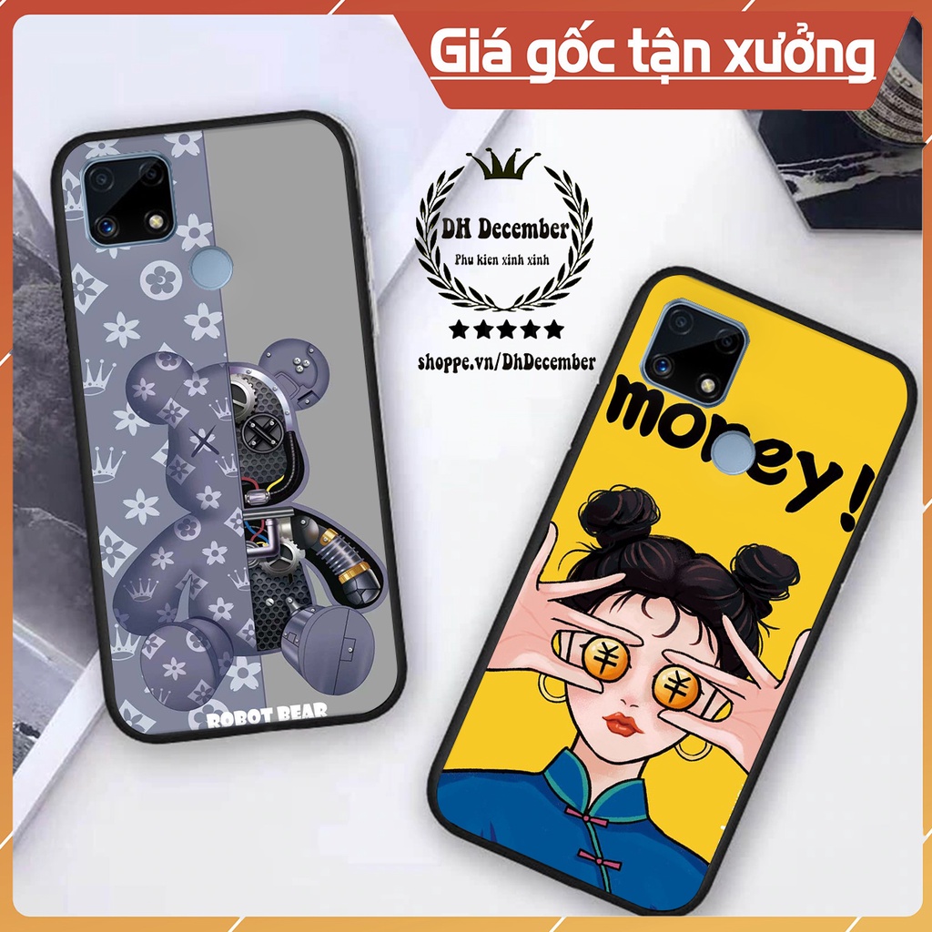 Ốp lưng Realme C25 in hình 3D lucky, gấu Brick xinh xắn - KHÔNG NÊN BỎ LỠ