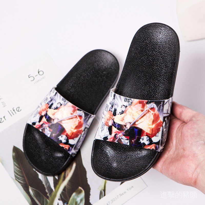 Dép Xỏ Ngón In Hình Anime Demon Slayer 'S Blade Hai Chiều