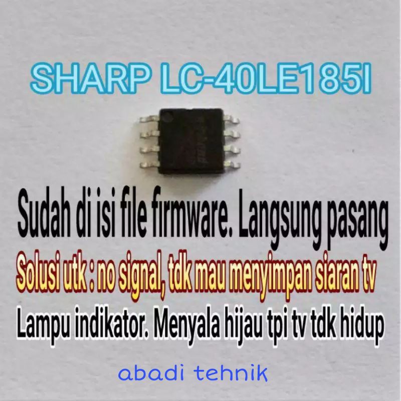 Bộ Nhớ Ic Eprom Flash Tv Led Sharp Lc40le185i