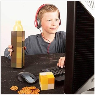 Bình đựng nước Minecraft hình đuốc hình nhân vật độc lạ