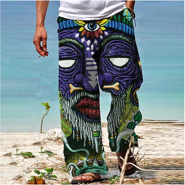 Quần Dài Lưng Thun Rút Dây In Họa Tiết Hoạt Hình 3D Thời Trang Cho Nam Size S M L XL XXL