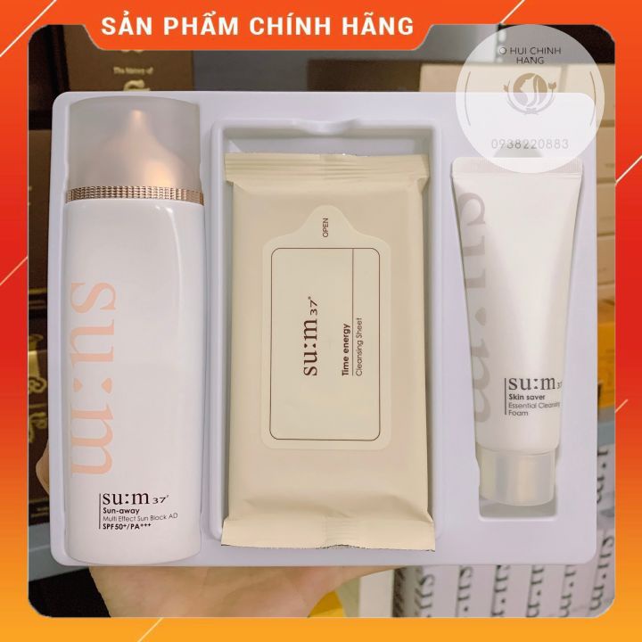 [ MỚI ] Set kem chống nắng Su:m37 Multi Effect Sun Block AD 3sp