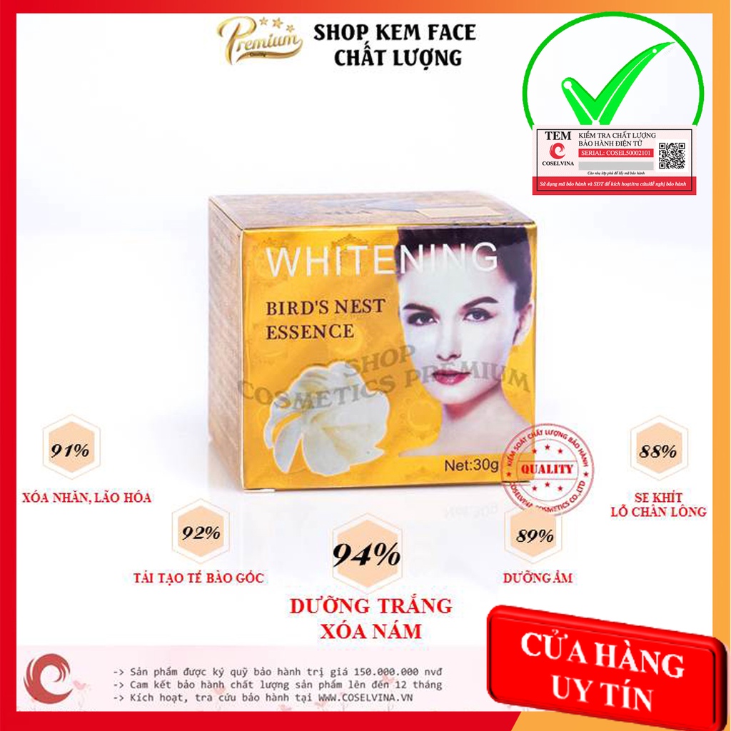 Kem nám Huyết Yến 30g tái tạo dưỡng trắng xóa tàn nhang