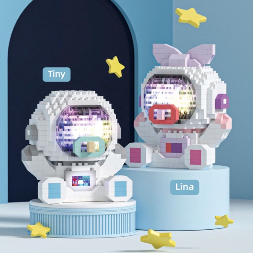 Bộ đồ chơi xếp hình Lego Phi Hành Gia Vũ Trụ có đèn và không đèn