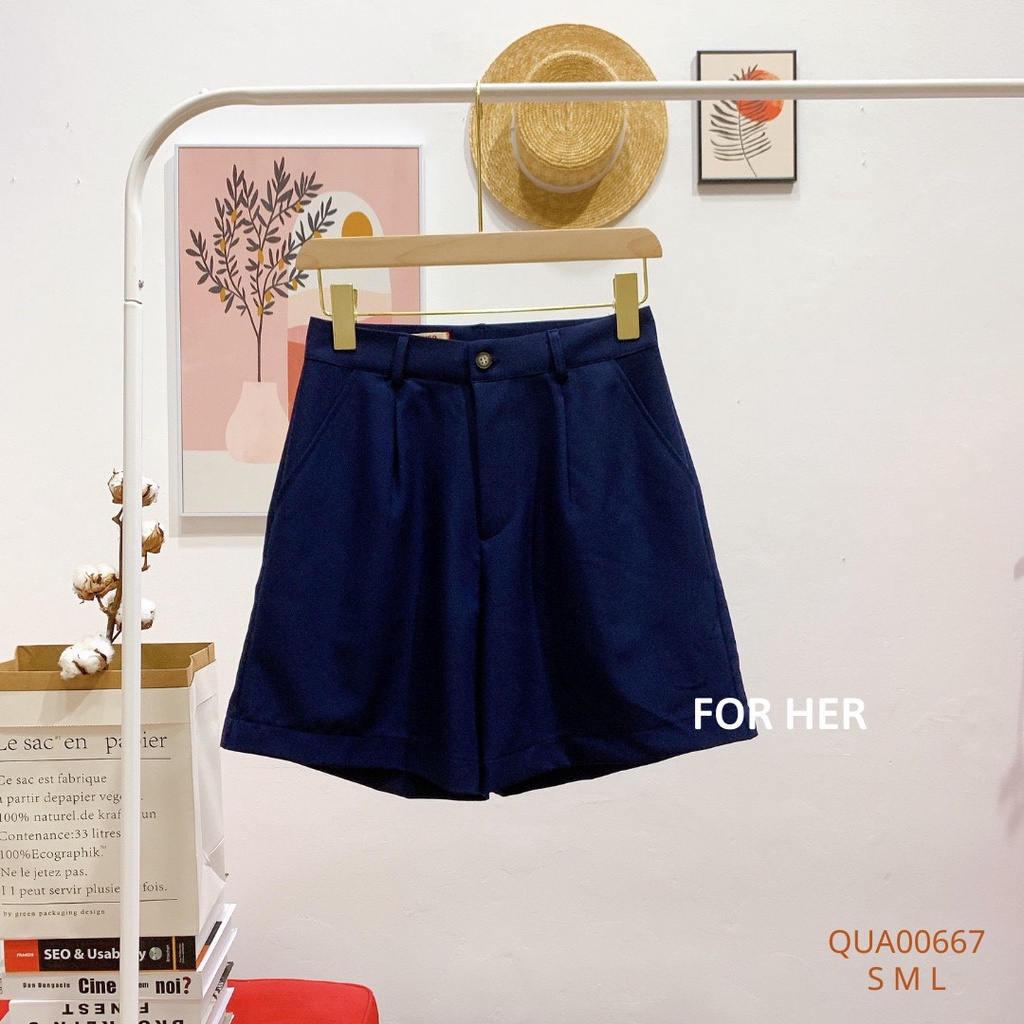 Quần short cài nút QUA0066