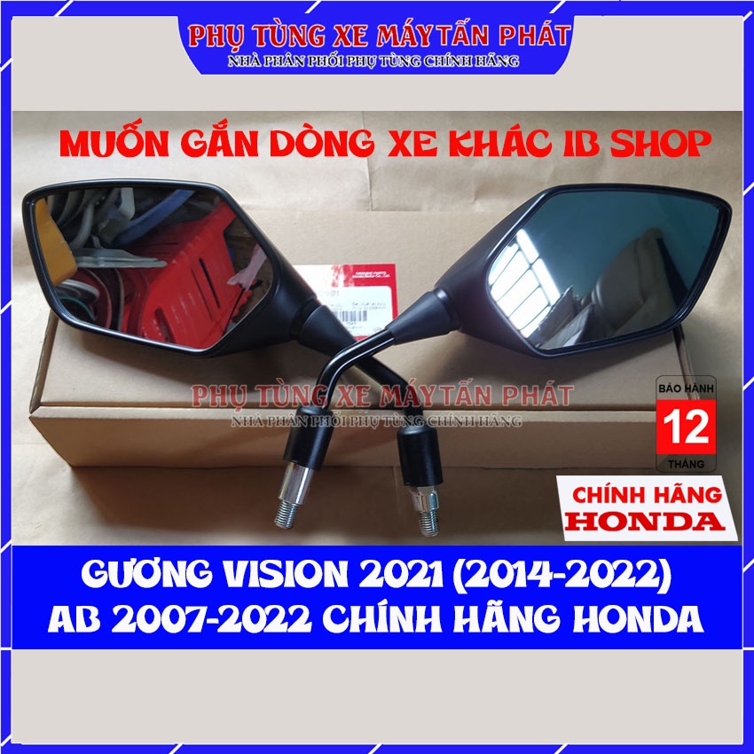 Gương Chiếu Hậu Xe Máy Vision 2014-2015-2016-2017-2018-2019-2020-2021 2022 Chính Hãng Honda