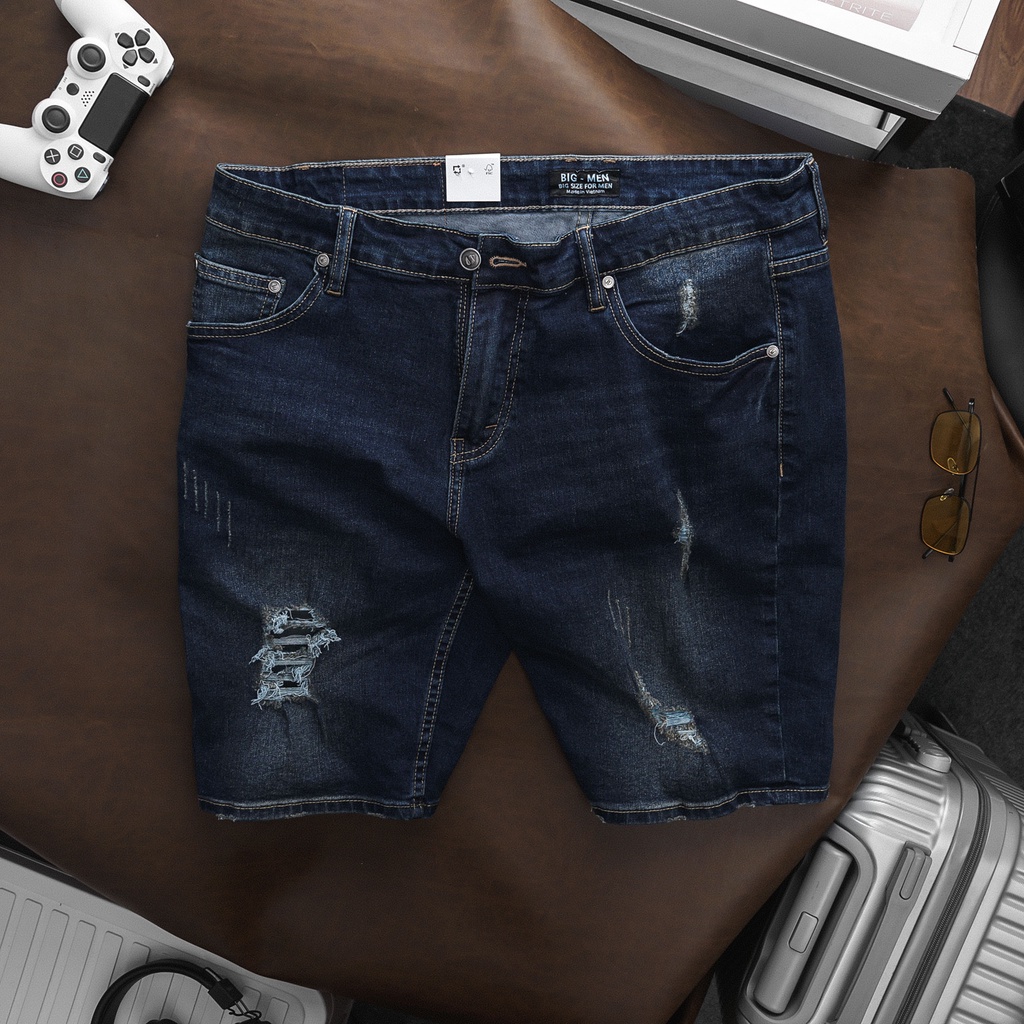 BIGSIZE - Quần short jean nam size lớn, bigsize 80kg - 130kg - mã 12/13/14/QJBM26/QJBM25/QJBM24/093