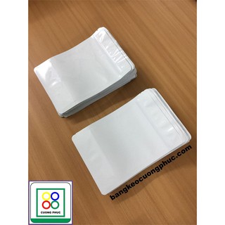 TÚI ZIP 2 MẶT TRẮNG SỮA