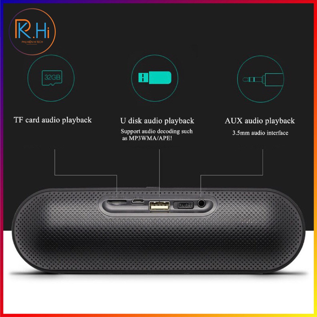 Loa Bluetooth Koleer S812 Phiên Bản Mới Nhất. Âm Thanh Sống Động, Kiểu Dáng Trẻ Trung, Độ Bền Cao. Bảo Hành 12 Tháng