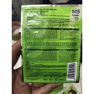DẦU GỘI NHUỘM TÓC THẢO DƯỢC SUPER NOVA