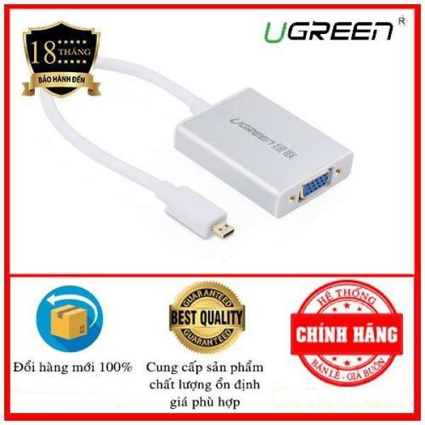 Cáp chuyển đổi Micro HDMI sang VGA và Audio Cao cấp Ugreen UG-40222