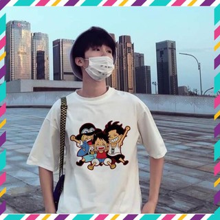 Rẻ vô địch- áo thun tay lỡ unisex màu trắng anh em one piece asl - bán chạy nhất
