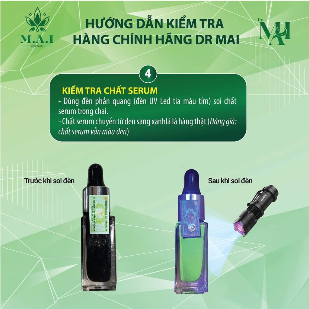 Dr Mai, serum sạch mụn chiết xuất 100% từ thiên nhiên, giúp đánh bay mụn sạch thâm