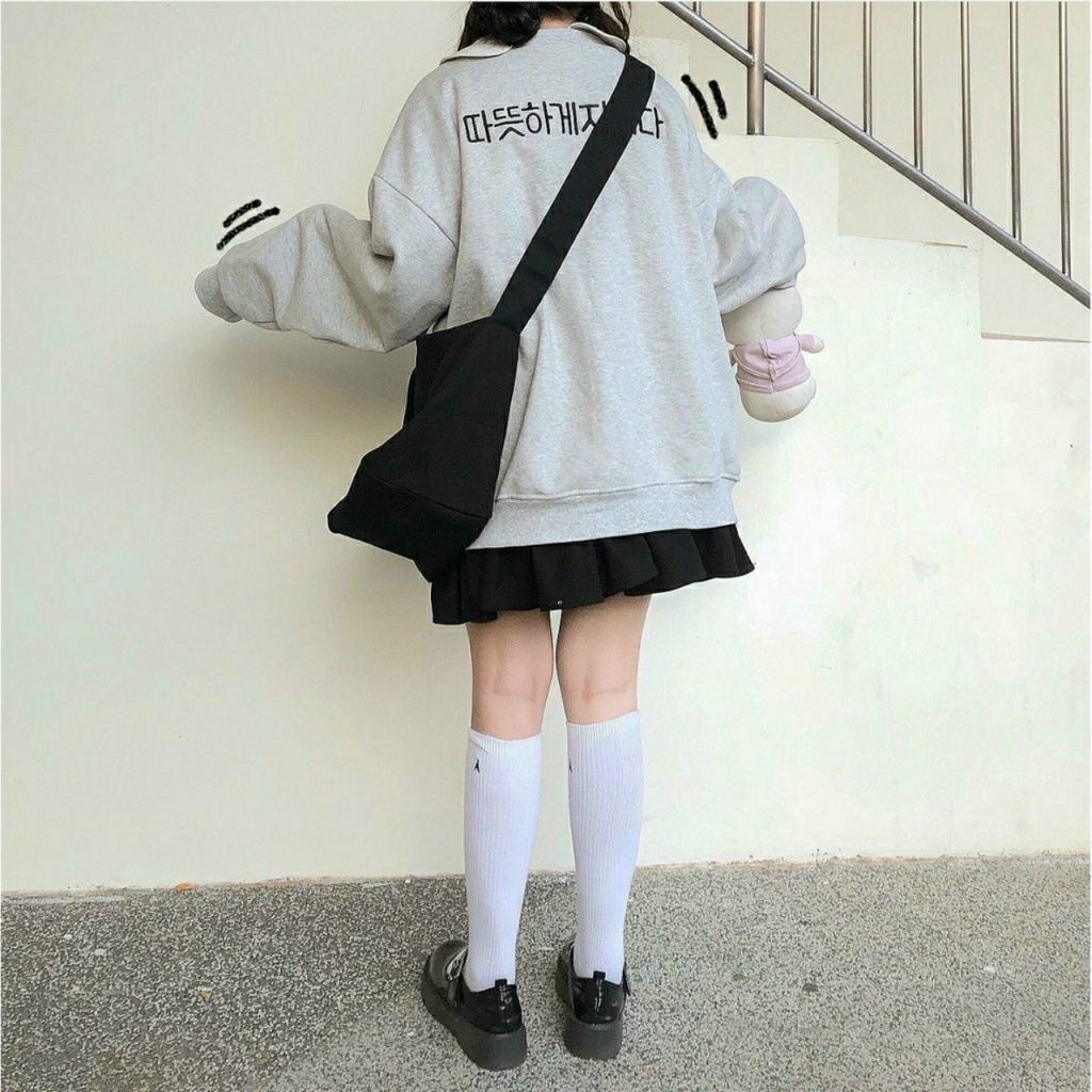 Áo khoác nỉ Cardigan Thêu TYM NÚT form rộng Áo Cardigan nỉ ulzzang Cá Tính Unisex AKN44 Guvia