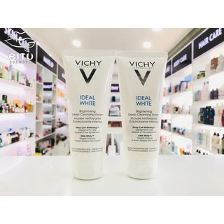 Sữa Rửa Mặt Tạo Bọt Dưỡng Trắng Da Vichy Ideal White Brightening Deep Cleansing Foam 100ml