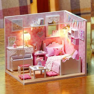 Mô Hình Nhà Gỗ  Sunshine 3015 Hồng ( Kèm Mica)