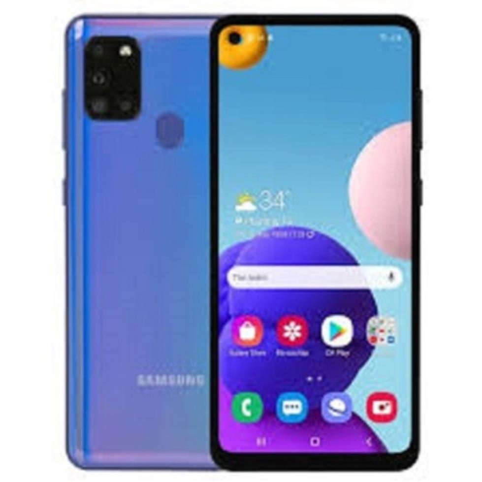 điện thoại Samsung Galaxy A21s Chính Hãng 2sim ram 6G rom 128G, màn hình 6.5inch, Cày Game nặng siêu chất
