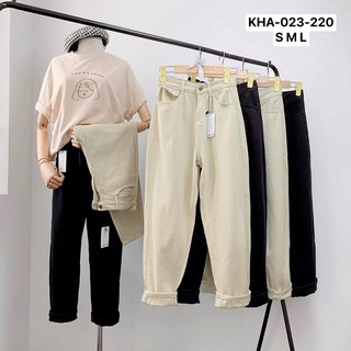 Quần Baggy Nữ Jean Hack Dáng KHA-023 | Quần Baggy Jean Cạp Cao | Vải Jean Wash Xịn | Hàng Đẹp