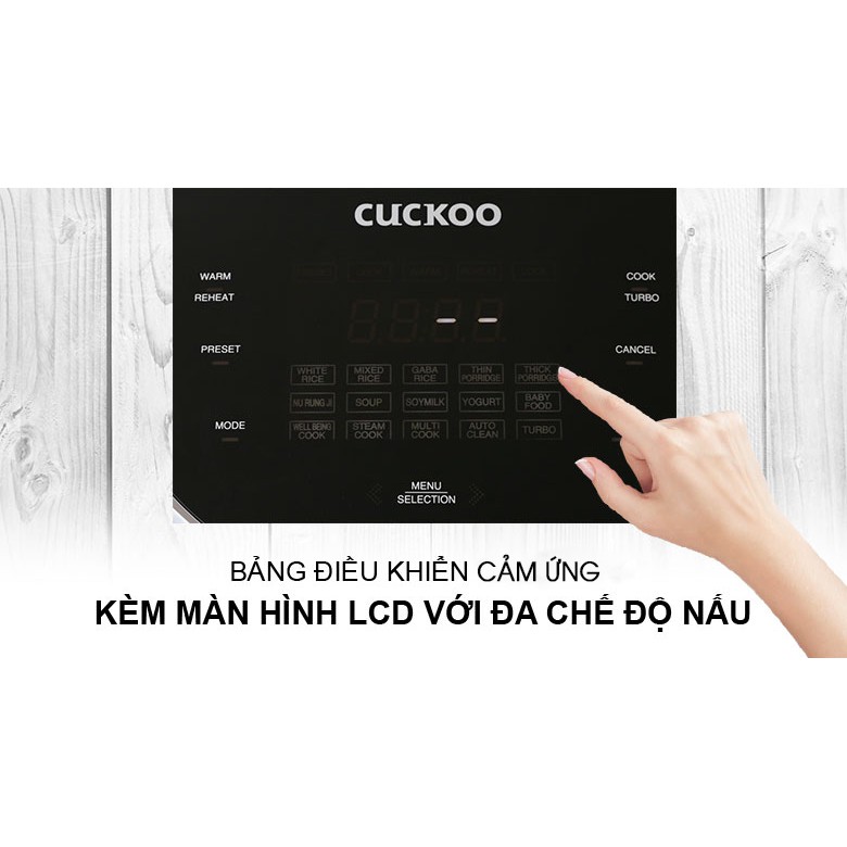 Nồi Cơm Điện Tử Cuckoo CR-1010F 1.8 Lít 1.8L - Hàng Chính Hãng (Bảo Hành Toàn Quốc 2 Năm)