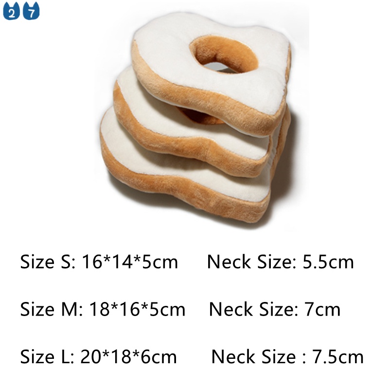 Vòng Cổ Elizabeth Hình Quả Bơ Bằng Cotton Có Thể Điều Chỉnh Bảo Vệ Cho Thú Cưng