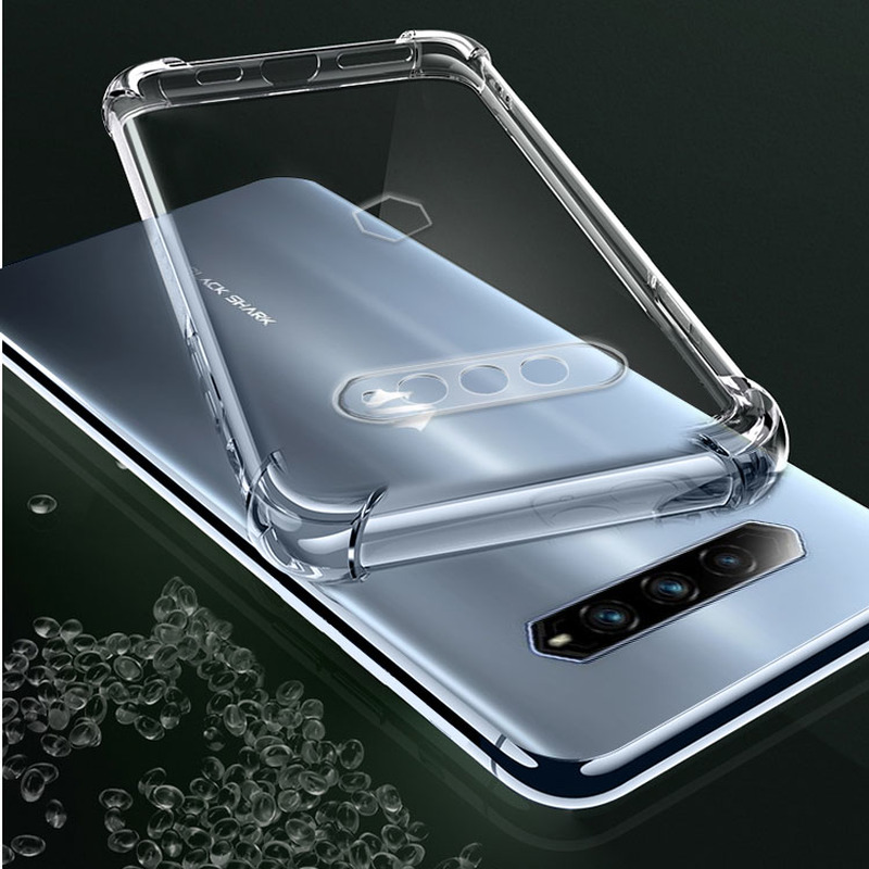 Casing Xiaomi Black Shark 4 3 2 Pro Shockproof Case For Xiaomi POCO X3 NFC Pro M3 Redmi Note 9s 9T 10 9 Pro Max Luxury Clear Case Silicone Airbag Soft Cover