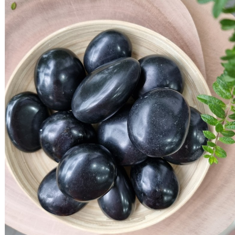 Palm,viên đá bảo vệ Black Tourmaline đá thạch anh, đá thanh tẩy,  dùng trong Tarot, Reiki, phong thủy, thiền định