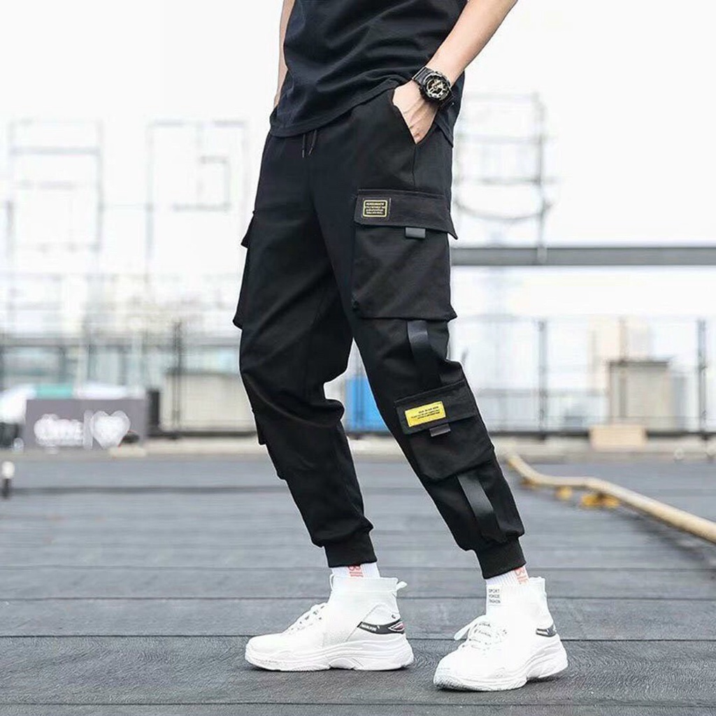 &lt;FREE SHIP&gt; Quần jogger túi hộp nam nữ unisex vải kaki co giãn cực ngầu cực chất