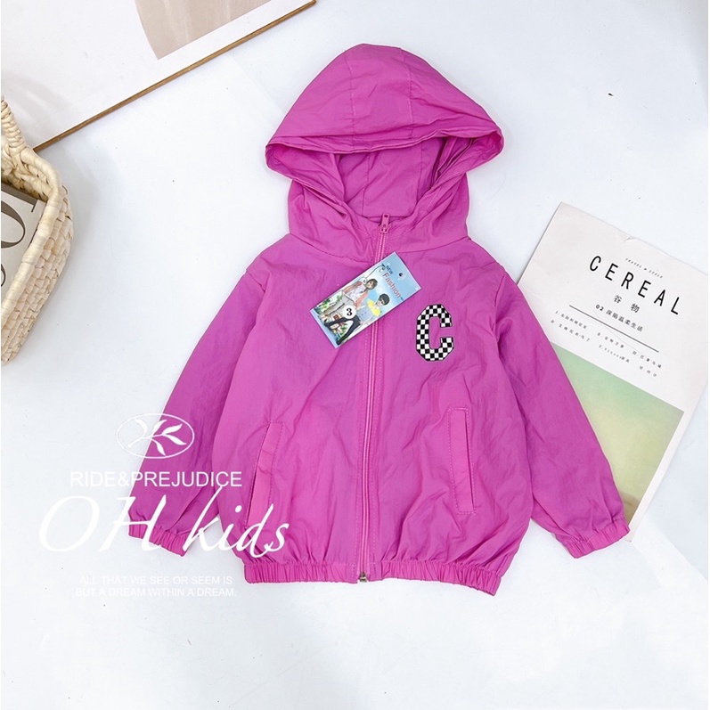 Áo khoác gió 2 lớp cho bé 10-22kg