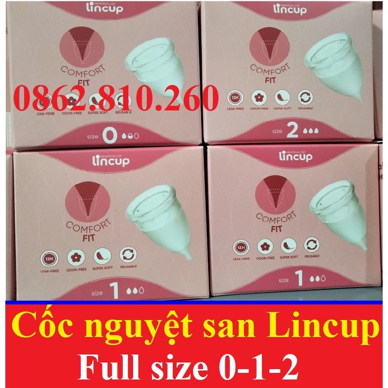 ✅ Cốc Nguyệt San Lincup Chính Hãng, Lincup 28ml Sensitive New Mền Mại, Chống Tràn, Thoải Mái, Tiện Lợi