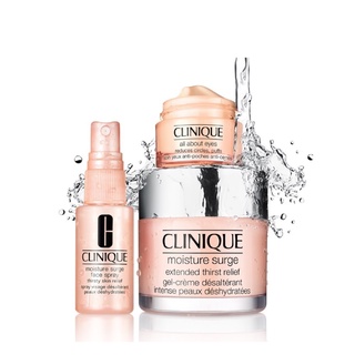 Set Dưỡng Da Clinique Hồng 3 Món - Clinique Moisture Surge 100h 125ml, Kem Mắt Clinique 15ml, Xịt Khoáng Clinique 30ml