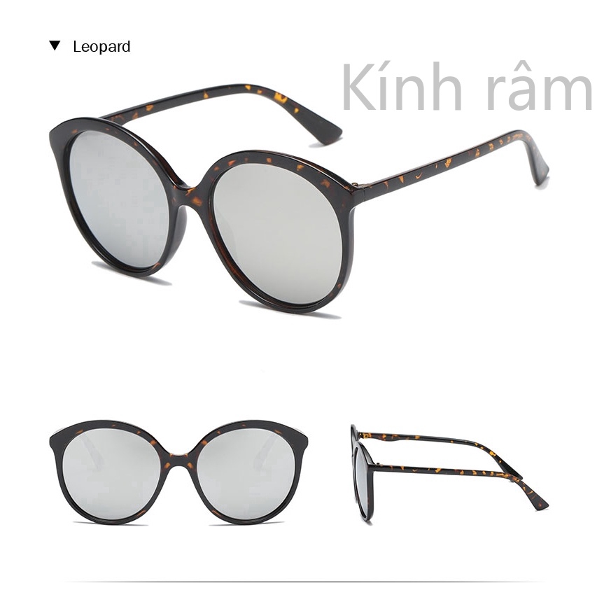 Kính mát tròn thiết kế vintage cho nữ