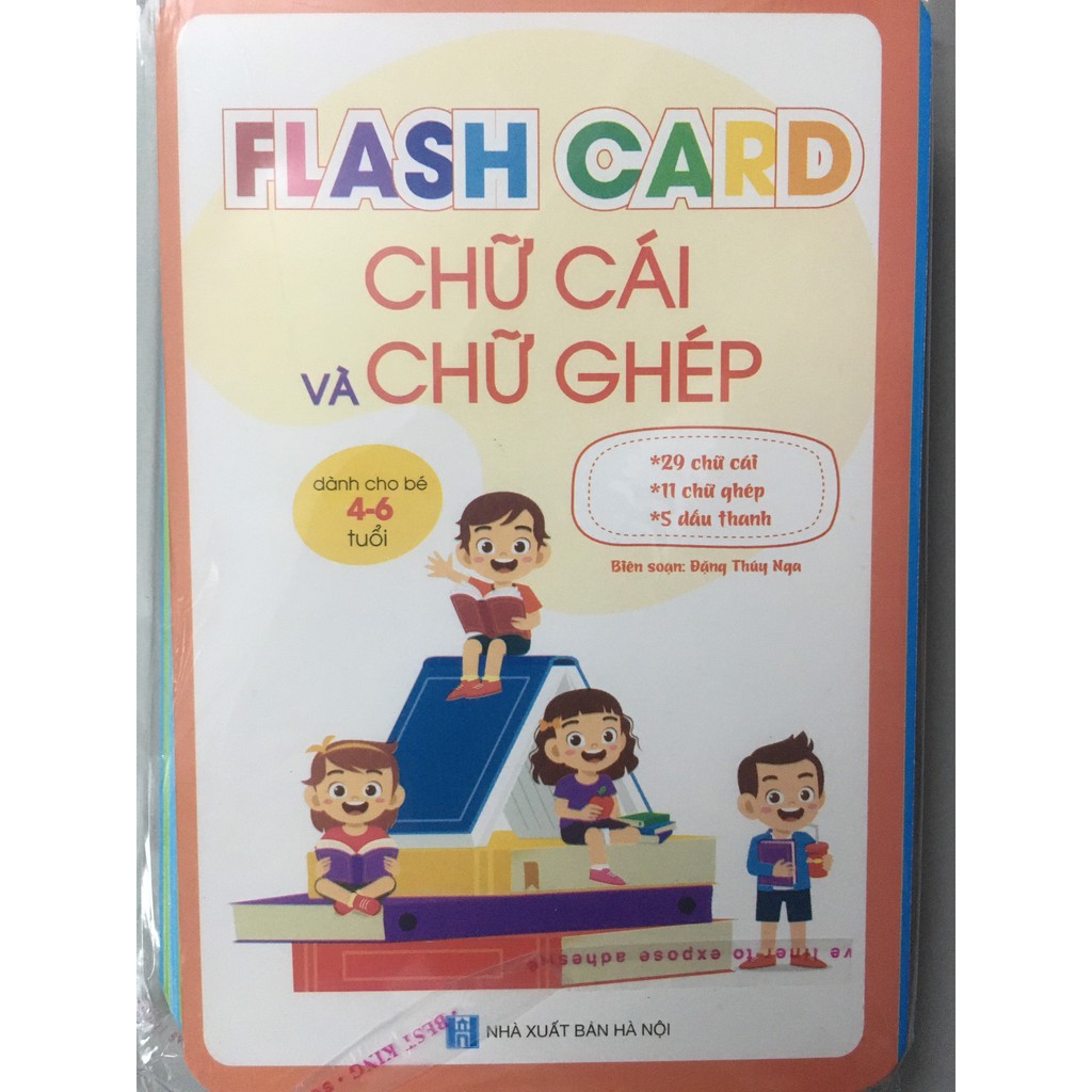 Bộ thẻ bé học toán, chữ cái và chữ ghép [Giấy đẹp]