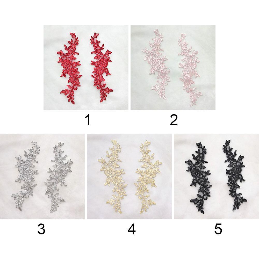 LONTIME Vải Ren Thêu Hoa Bằng Polyester Dùng May Cổ Áo Lưng Cho Cô Dâu DIY
