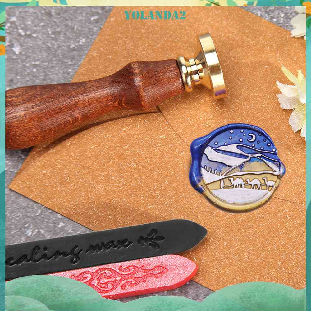 Đầu Con Dấu Bằng Sáp Dùng Làm Thẻ Mời Cưới Phong Cách Retro